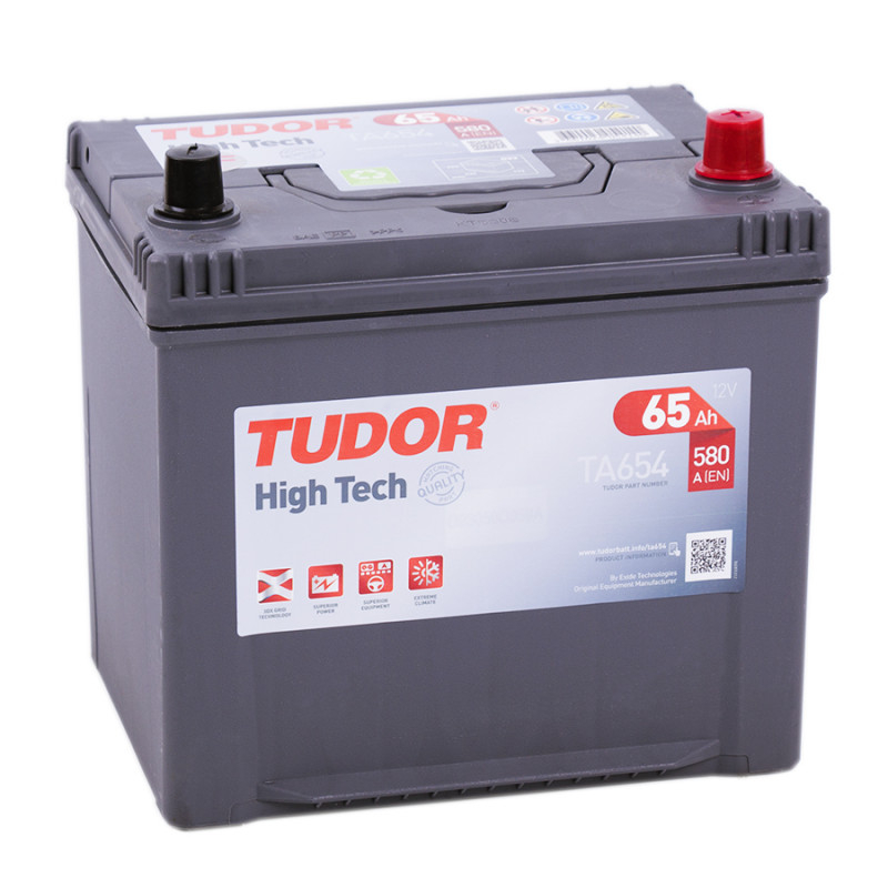 Аккумулятор Tudor High Tech Japan TA654 (65 А/ч), 580A R+
