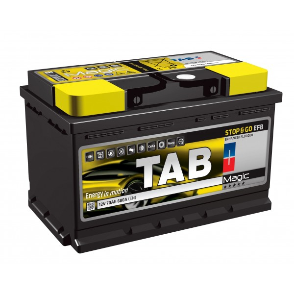Аккумулятор TAB Magic STOP & GO EFB (60 A/h), 580А R+ Аккумулятор TAB Magic STOP & GO EFB (60 A/h), 580А R+