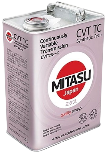 Трансмиссионное масло MITASU CVT TC, 4л