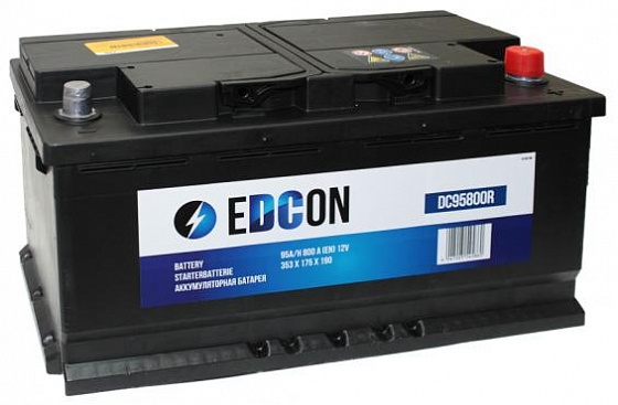 Аккумулятор Edcon (95 A/h), 800A R+ (DC95800R) Аккумулятор Edcon (95 A/h), 800A R+ (DC95800R)