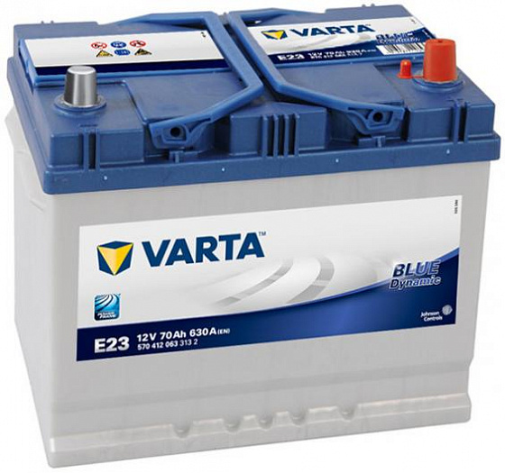 Аккумулятор Varta Blue Dynamic Asia E23 (70 А/h), 630А R+ (570 412 063)