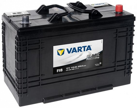 Аккумулятор Varta Promotive Black I18 (110 А/h), 680А R+ (610 404 068)