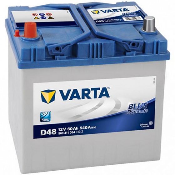 Аккумулятор Varta Blue Dynamic Asia D48 (60 А/h), 540А L+ (560 411 054)