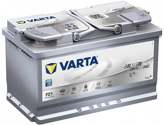 Аккумулятор Varta Silver Dynamic AGM F21 (80 А/h), 800А R+ (580 901 080)