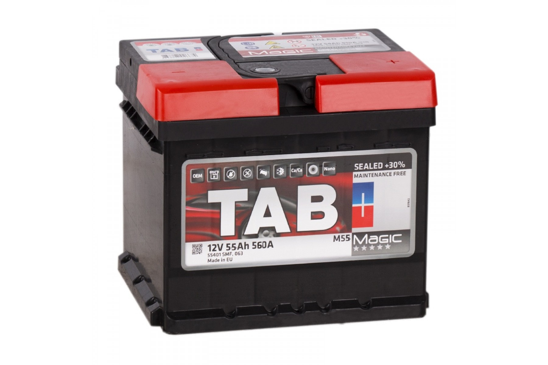 Аккумулятор TAB Magic (55 A/h), 560А R+ Аккумулятор TAB Magic (55 A/h), 560А R+