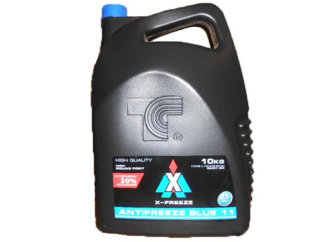 Антифриз X-Freeze Blue G11 до -45°С готовый 10кг Антифриз X-Freeze Blue G11 до -45°С готовый 10кг
